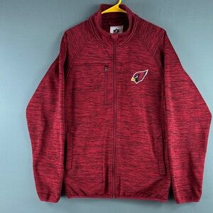 NFL Arizona Cardinals Red Heather Full-Zip Jacket